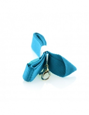 Snur textil Lanyard, Office box albastru deschis, 2 x 90 cm